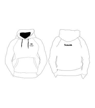 Sudadera con capucha blanca